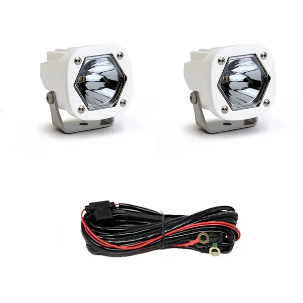 Warranty Included Baja Designs 387807WT S1 White Laser Auxiliary Light Pod Pair