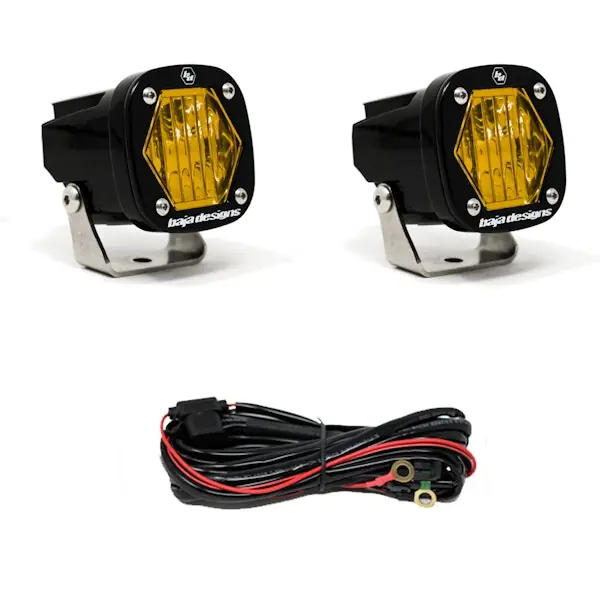 Latest Baja Designs 387815 S1 Black LED Auxiliary Light Pod Pair