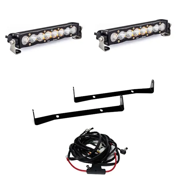 Baja Designs 447509 S8 Dual 10 Inch Grille Upper Light Kit Genuine