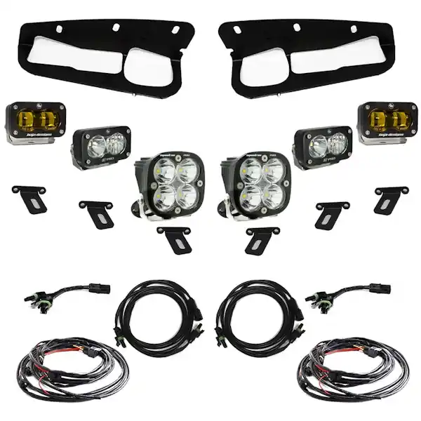 Today Only Baja Designs 448179 Ford Bronco S2 SAE “Pro” Fog Pocket Light Kit