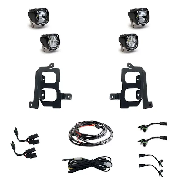 New Arrival Baja Designs 448085 S1 Dual Fog Pocket Light Kit