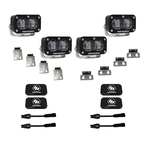 Limited Offer Baja Designs 448166 Ford Raptor S2 SAE Dual Fog Pocket Kit