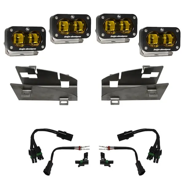 Fresh Stock Baja Designs 448169 Dodge/Ram Dual S2 SAE Fog Pocket Light Kit