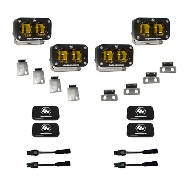 Baja Designs 448171 Ford Raptor S2 SAE Dual Fog Pocket Kit Same Day Shipping