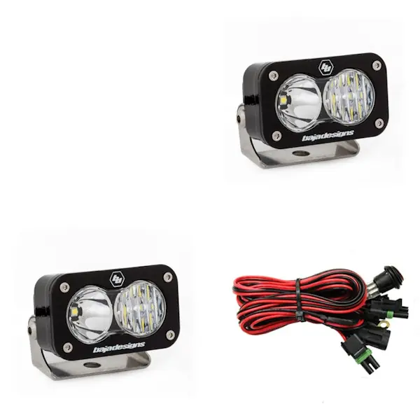 Best Choice Baja Designs 487803 S2 Pro Black LED Auxiliary Light Pod Pair