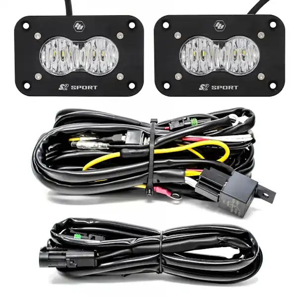 Baja Designs 547807 S2 Sport Black Flush Mount LED Light Pod Reverse Kit Direct From Factory