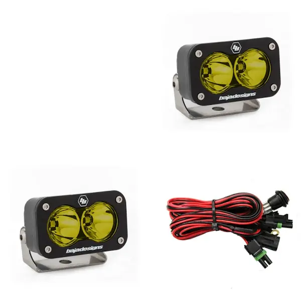 Special Offer Baja Designs 547811 S2 Sport Black LED Auxiliary Light Pod Pair