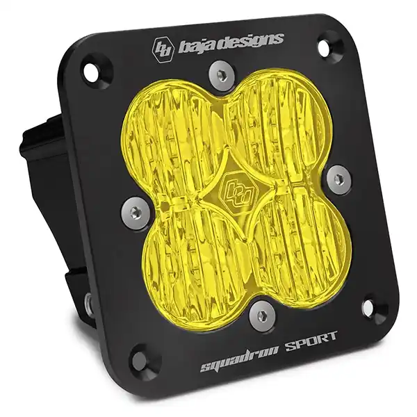 Super Sale Baja Designs 551015 Squadron Sport Black Flush Mount LED Auxiliary Light Pod