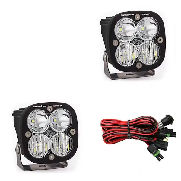 Baja Designs 557803 Squadron Sport Black LED Auxiliary Light Pod Pair Professional Grade