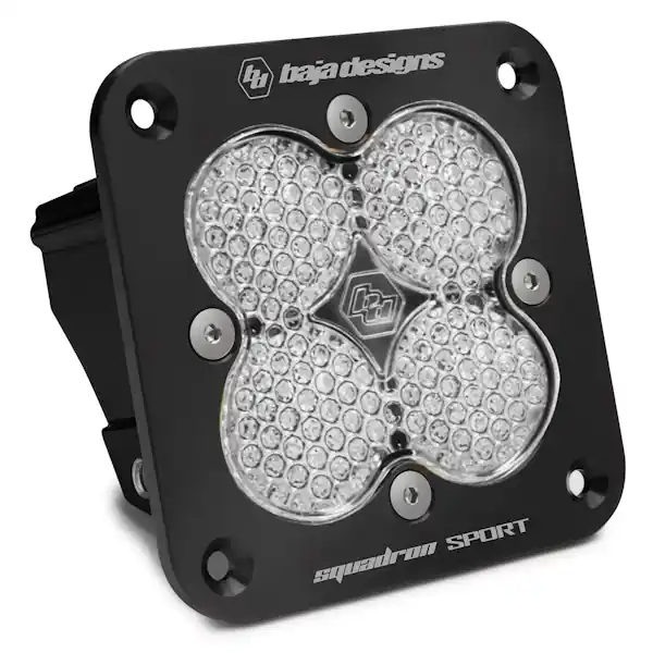 Top Rated Baja Designs 551006 Squadron Sport Black Flush Mount LED Auxiliary Light Pod