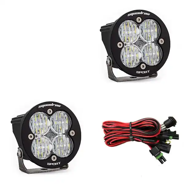 Baja Designs 587805 Squadron-R Sport Black LED Auxiliary Light Pod Pair Free Shipping