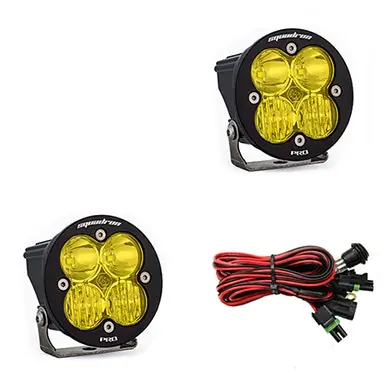Baja Designs 597813 Squadron-R Pro Black LED Auxiliary Light Pod Pair Latest