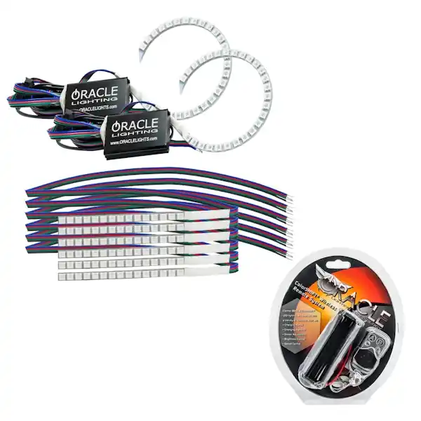 Oracle Lighting 1348-330 ORACLE Lighting 2018-2023 Ford Mustang ColorSHIFT® DRL Upgrade w/Halo Kit Exclusive Offer