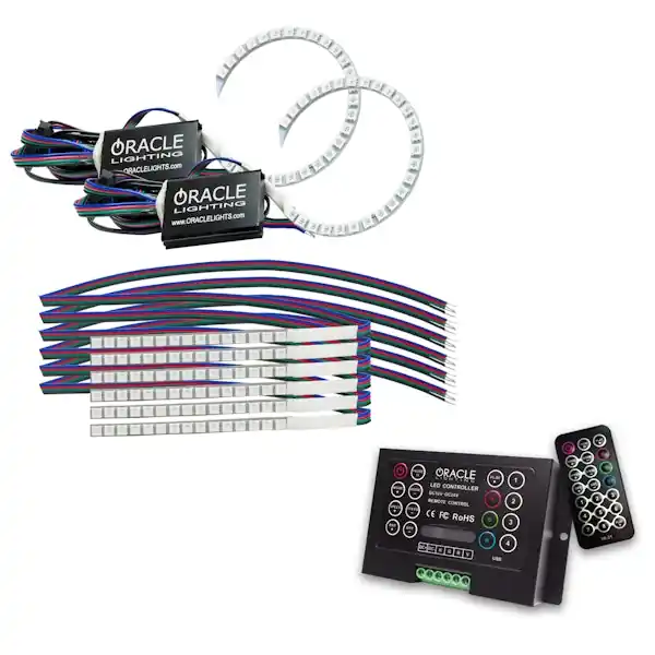 Special Offer Oracle Lighting 1348-333 ORACLE Lighting 2018-2023 Ford Mustang ColorSHIFT® DRL Upgrade w/Halo Kit
