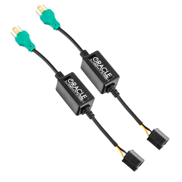 Editor’s Pick Oracle Lighting 2071-504 LED CANBUS Flicker-Free Adapters, H4, Pair