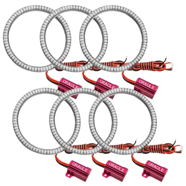 Oracle Lighting 1291-003 LED Waterproof Tail Light Halo Kit, 6 Rings, Red Flash Sale