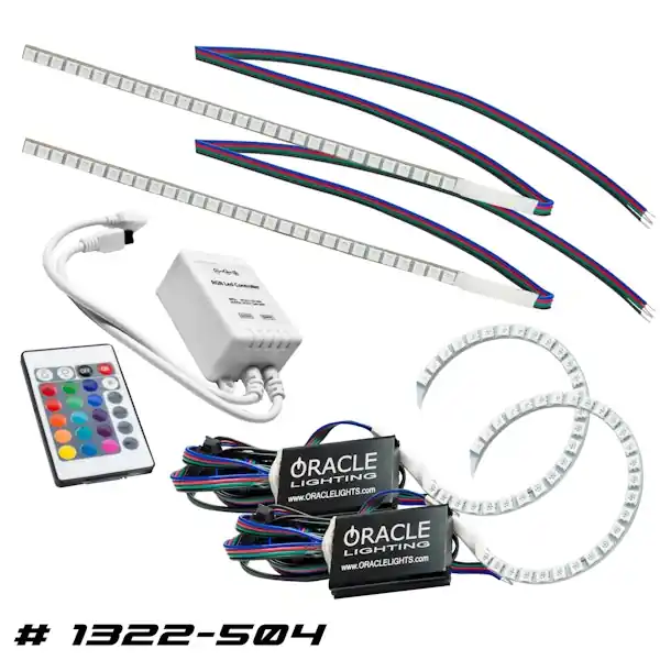 While Supplies Last Oracle Lighting 1322-504 ColorSHIFT(tm) Halo Kit, w/ DRL Kit, ColorSHIFT(tm) - Simple