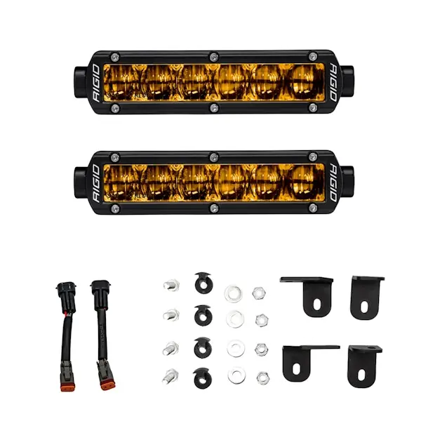 RIGID Industries 37201 2022+Toyota Tundra 6 Inch SR-Series Selective Yellow Fog Light Kit Price Drop