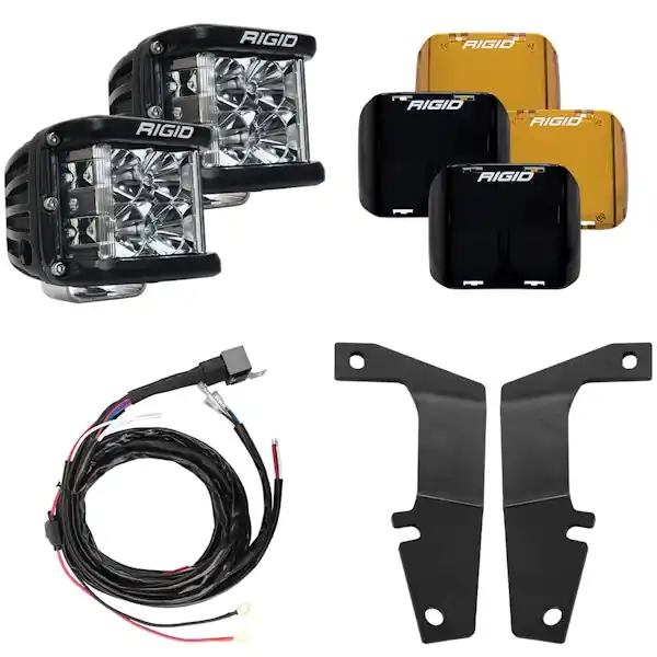 Worldwide Shipping RIGID Industries 46703 RIGID 2010-2020 Toyota 4Runner A-Pillar Light Kit; Includes D-SS Flood
