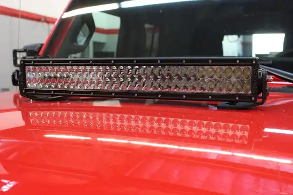 Go Rhino 732200T XE Center Hood Light Mount for Jeep JL/JT - Fits 20" Double Row LED Bar Special Offer