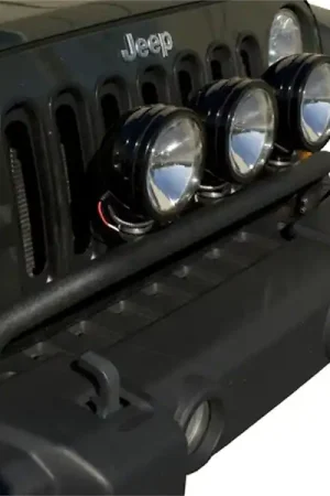 Save Now Rugged Ridge 11232.20 Bumper Mounted Light Bar; Textured Black; 07-17 Jeep Wrangler JK