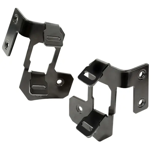 Authentic Rugged Ridge 11232.30 A Pillar Light Mount; Semi-Gloss Black; 07-17 Jeep Wrangler JK