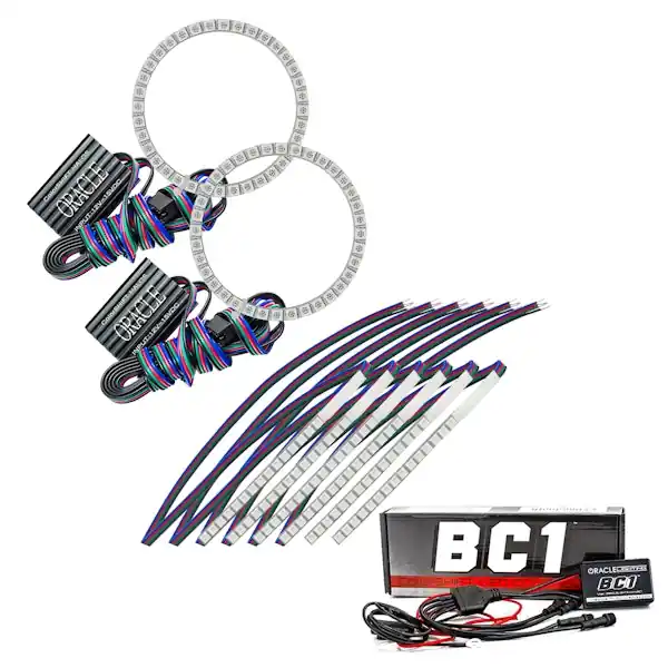 Oracle Lighting 2267-335 2015-2017 Ford Mustang V6/GT/Shelby ColorSHIFT(tm) DRL Upgrade w/Halo Kit Hot Deal