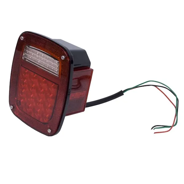 Discount Rugged Ridge 12403.82 LED Tail Light Assembly; Right Side; 76-06 Jeep CJ/Wrangler YJ/TJ