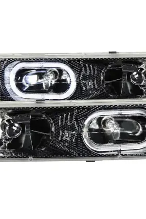 AnzoUSA 111005 Crystal Headlight Set w/Halo Bargain