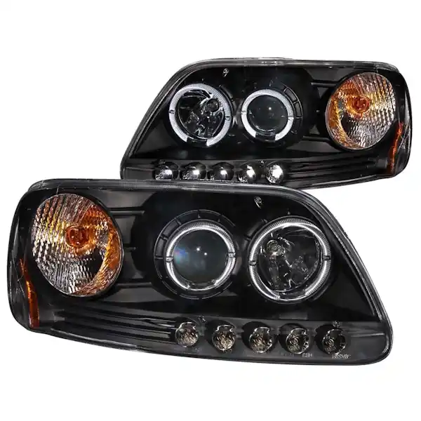 AnzoUSA 111031 Projector Headlight Set w/Halo In Demand