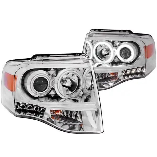 Fan Favorite AnzoUSA 111114 Projector Headlight Set w/Halo