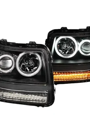 AnzoUSA 111145 Projector Headlight Set w/Halo Free Shipping