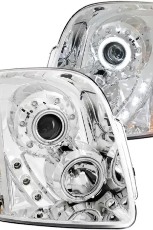 AnzoUSA 111147 Projector Headlights with Halo Chrome (SMD LED) Best Seller