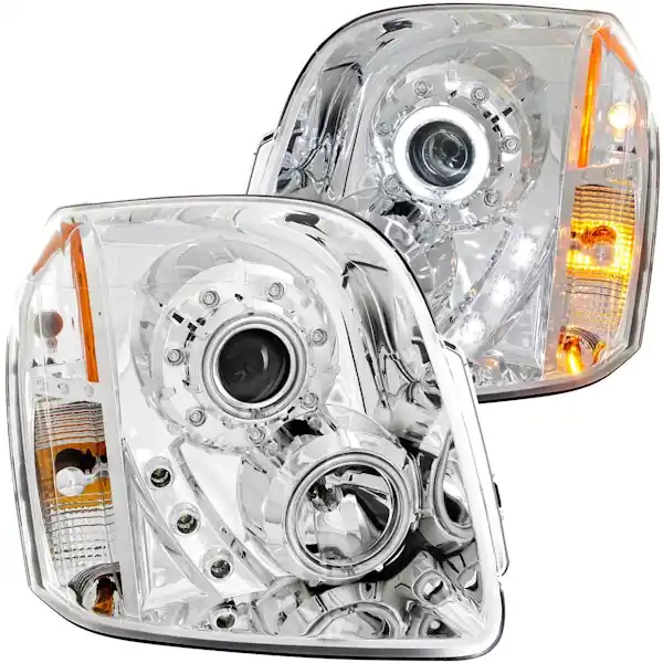 AnzoUSA 111147 Projector Headlights with Halo Chrome (SMD LED) Best Seller