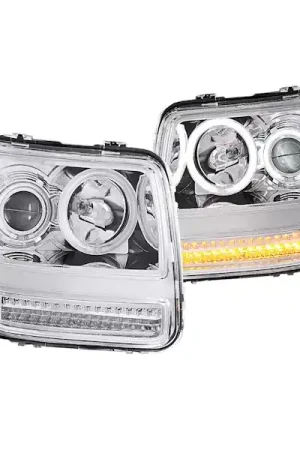 AnzoUSA 111144 Projector Headlight Set w/Halo Budget