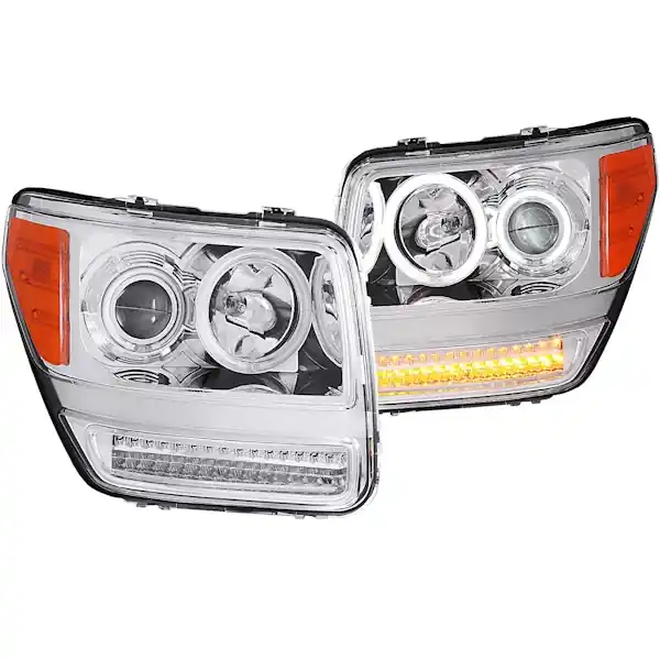 AnzoUSA 111144 Projector Headlight Set w/Halo Budget