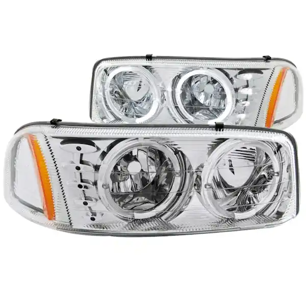 AnzoUSA 111208 Crystal Headlights with Halo & LED Chrome While Supplies Last