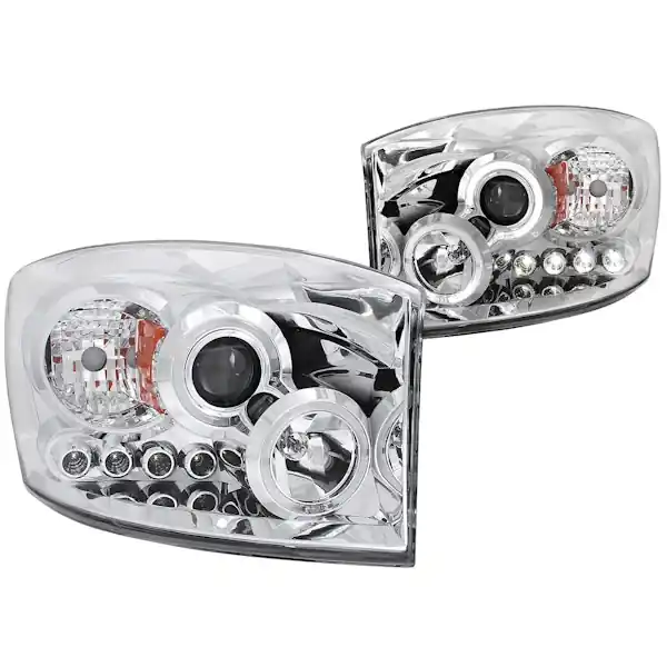 AnzoUSA 111210 Projector Headlights with Halo Chrome Direct From Factory