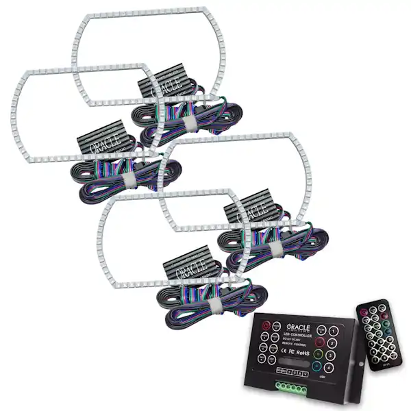 Exclusive Offer Oracle Lighting 2358-333 ColorSHIFT(tm) Halo Kit, Square Style, ColorSHIFT(tm) 2.0