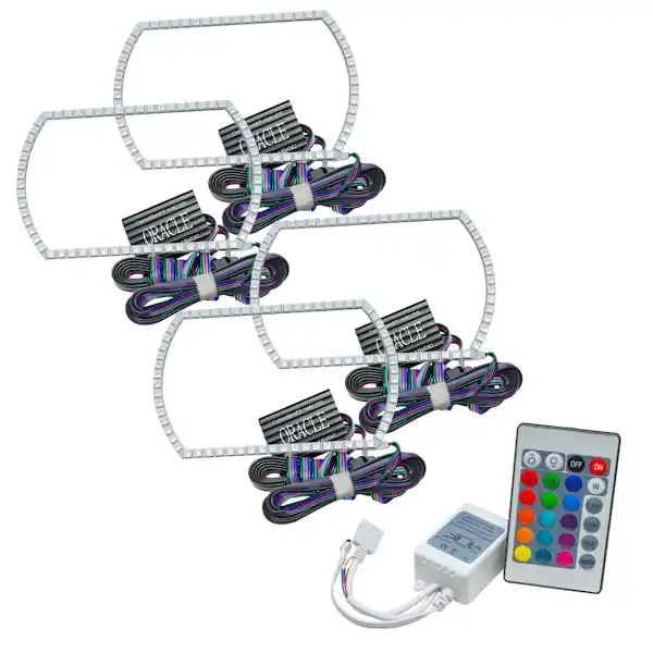 Oracle Lighting 2358-504 ColorSHIFT(tm) Halo Kit, Square Style, ColorSHIFT(tm) - Simple Weekend Sale