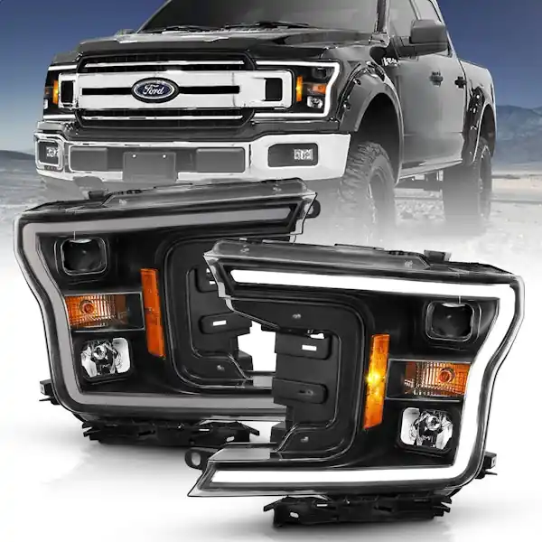 Brand New AnzoUSA 111467 Projector Headlight Set w/Halo
