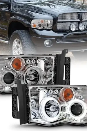 Trending AnzoUSA 111491 Projector Headlight Set w/Halo