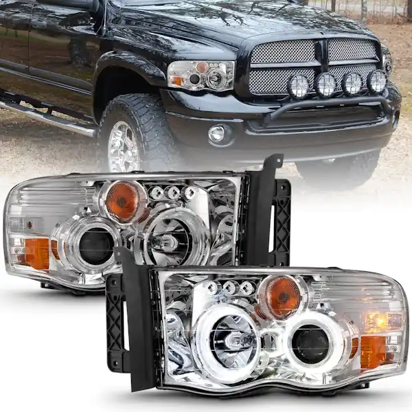 Trending AnzoUSA 111491 Projector Headlight Set w/Halo