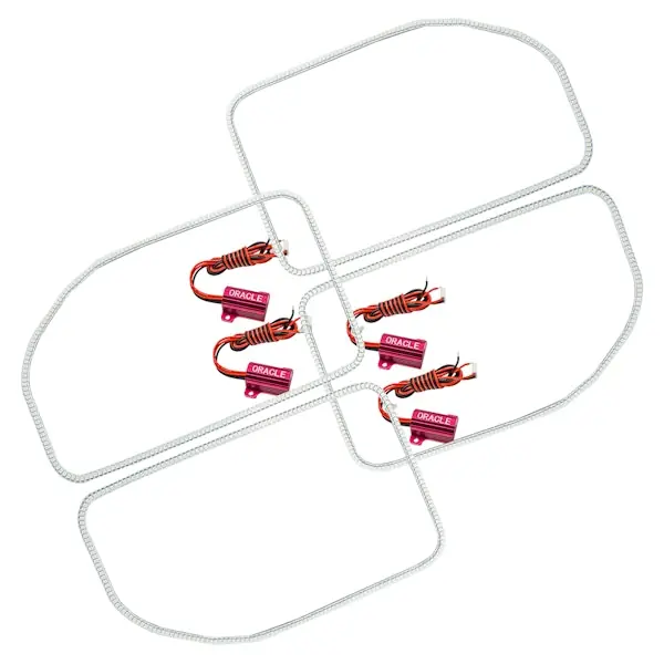 Oracle Lighting 2383-001 LED Halo Kit, Square Ring Design, White Express Delivery