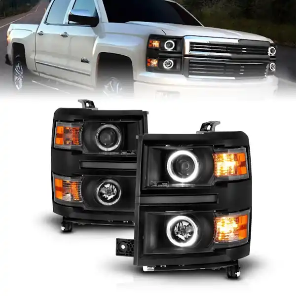 AnzoUSA 111583 Projector Headlight Set w/Halo Fast Shipping