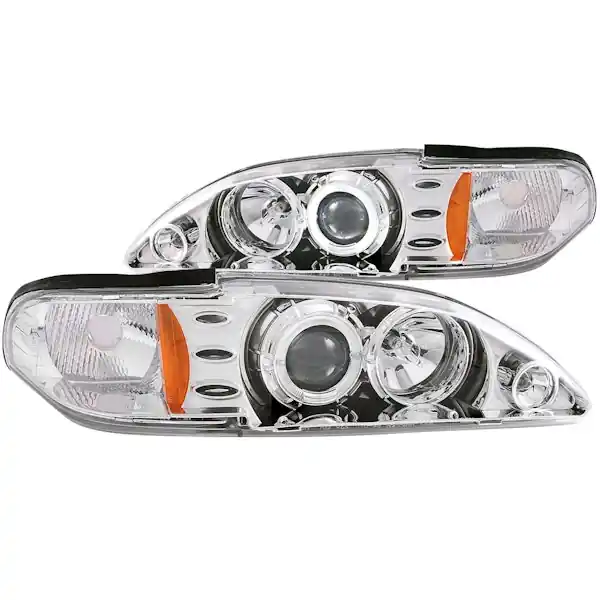 AnzoUSA 121039 Projector Headlights with Halo Chrome 1pc Direct From Manufacturer
