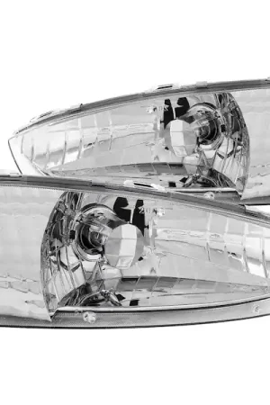 Premium AnzoUSA 121106 Crystal Headlights Chrome