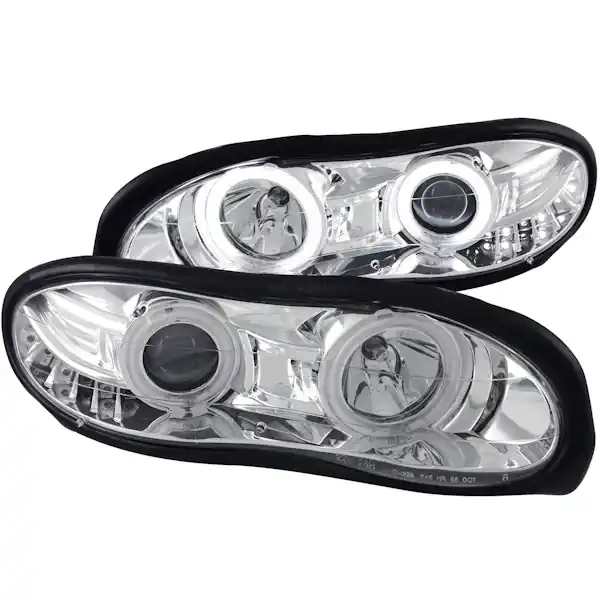 Free Returns AnzoUSA 121159 Projector Headlight Set w/Halo