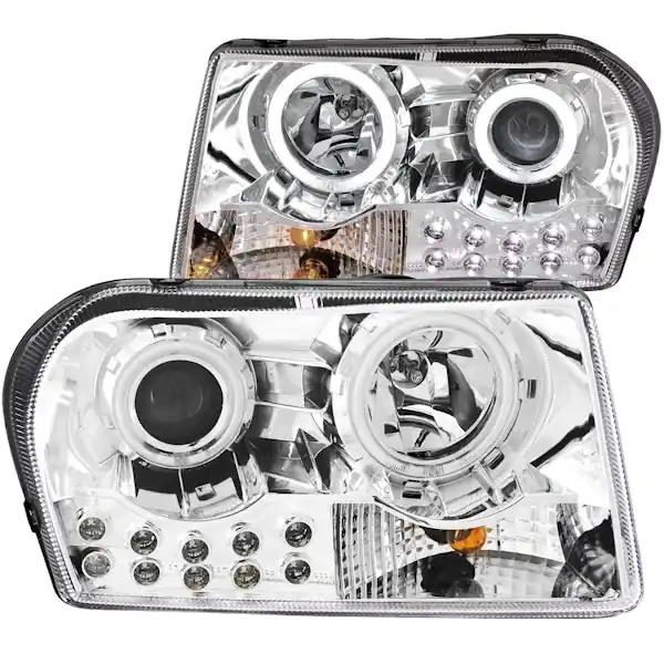 Affordable AnzoUSA 121136 Projector Headlight Set w/Halo
