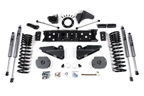 Factory Price Zone Offroad Products ZOND77F 2019-2026 Ram 2500 4" Radius Arm Bracket Lift Kit - Gas - Adventure Shocks